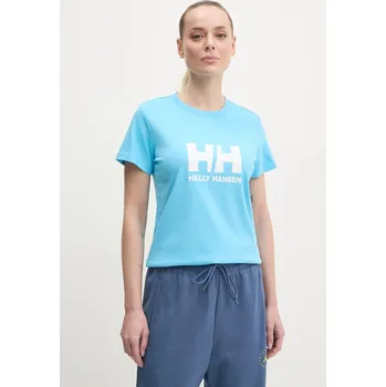 Pánské tričko Bavlněné tričko Helly Hansen HH LOGO modrá barva, 54593 55X, vel. M