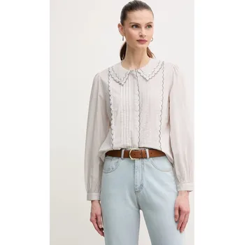 Pánská košile Bavlněná košile Hoss Intropia 6289130 šedá 09X, vel. L