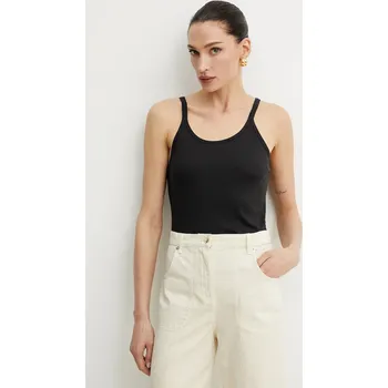 Bavlněný top Pinko černá barva, 105001 A2IA 105001.A2IA 99X, vel. S