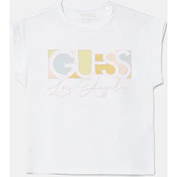Chlapecké tričko Dětské tričko Guess bílá barva, J5GI14 K6YW4 J5GI14.K6YW4.PPYA 00X, vel. 158-166
