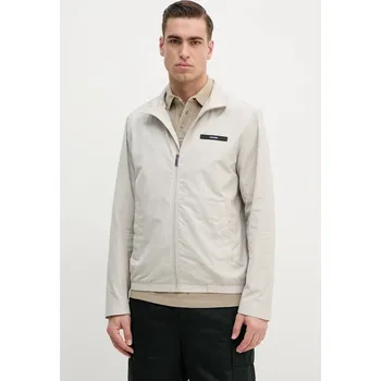 Pánská větrovka Bunda Calvin Klein béžová barva, přechodná, K10K114111 01X, vel. M