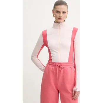 Dámská mikina Mikina BOSS dámská, růžová barva, vzorovaná, 50540215 03X, vel. L