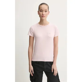 Pánská móda Tričko Guess Jeans W5RI52.J1314 růžová 03X, vel. M