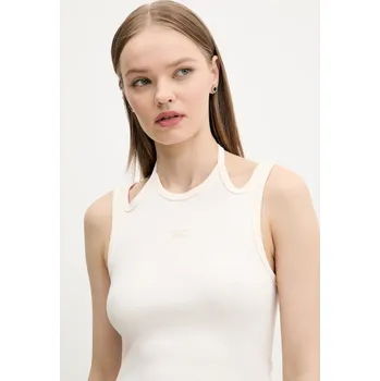 Top Tommy Jeans DW0DW20325 béžová 02X, vel. XL