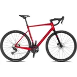 Carbonový Gravel 4EVER GRIZZLY RACE 28", model 2025, barva flame red