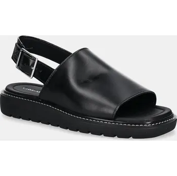 Dámské sandále Sandály Calvin Klein Jeans SQ MOLDED SANDAL SLING MG LTH dámské, černá barva, YW0YW01711 99X, EUR 36