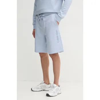 Pánské kraťasy Bavlněné šortky Calvin Klein K10K114121 modrá 50X, vel. XL