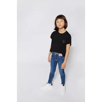 Chlapecké tričko Dětské bavlněné tričko HUGO černá barva, G00398 G00398.114.150 99X, vel. 150