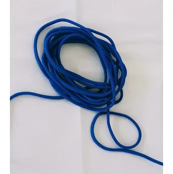 Guma textilní kulatá 2 mm modrá