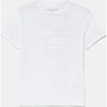 Dětské bavlněné tričko Guess L5RI19.KCM20.PPYA bílá 00X, vel. 136-146