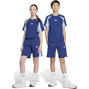 Dětské kraťasy adidas tmavomodrá barva, s potiskem, nastavitelný pas, JI6232 59X, vel. 176