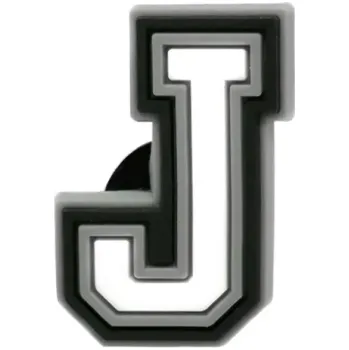 Dámská běžecká obuv PVC přívěšek na Crocs boty ve tvaru písmene J Dekorativní ozdoba pro dětské i dospělé Crocsy Stylový doplněk obuvi s abecedním motivem