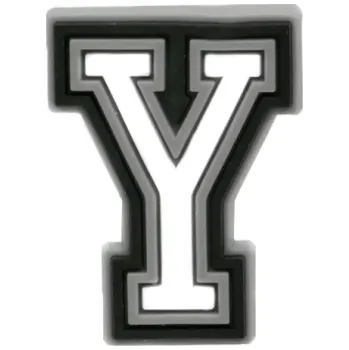 Dámská běžecká obuv PVC přívěšek na Crocs boty Písmeno Y Dekorativní ozdoba na obuv Barevný doplněk pro dětské i dospělé boty Snadná instalace