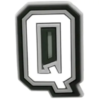 Dámská běžecká obuv PVC přívěšek na Crocs boty písmeno Q Dekorativní doplněk obuvi Osobní design Botové ozdoby z měkčeného PVC pro děti i dospělé