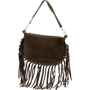 Kožená kabelka Luka hnědá KZ2258751