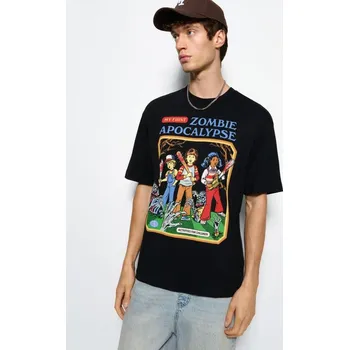 Pánské tričko Tričko s potiskem My First Zombie Apocalypse - XS - House - černá - 153HM-99X