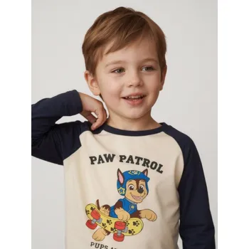 Sinsay - Tričko s dlouhými rukávy PAW Patrol - krémová - 988FB-12X - 988FB-12X-98
