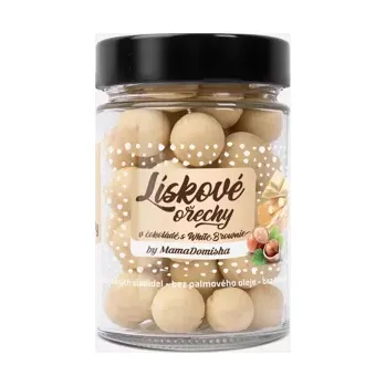 Lískové ořechy v čokoládě s White Brownie by @mamadomisha 180 g