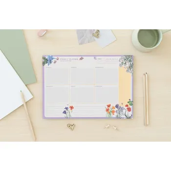 Kalendář Plánovač týdenní A4 BOTANICAL