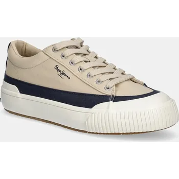 Pánské tenisky Tenisky Pepe Jeans BEN WASH M béžová barva, PMS31075 80X, EUR 45