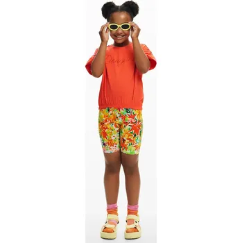 Dětské bavlněné tričko Desigual 25SGTK11 oranžová 23X, vel. 116