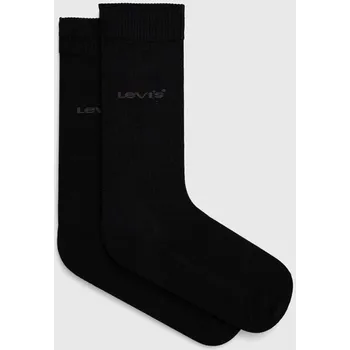 Pánské ponožky Ponožky Levi's 2-pack 37157.1008 černá 99X, vel. 43/46