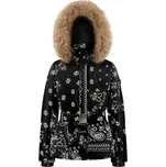 Dívčí lyžařská bunda Poivre Blanc W25-JOANA-JRGL/P SKI PAISLEY - černá 176