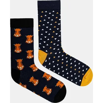 Pánské ponožky Bavlněné ponožky Medicine 2-pack pánské, více barev RS25.LGM102 vícebarevná MLA, vel. 39/42