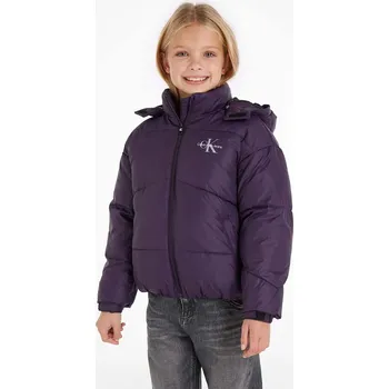 Dívčí oblečení Dětská bunda Calvin Klein Jeans IG0IG02056.9BYX fialová 45X, vel. 164