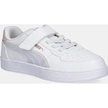 Chlapecké tenisky Dětské sneakers boty Puma Caven 2.0 Holo 2.0 AC+ bílá barva, 398729 00X, EUR 31
