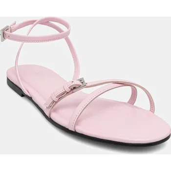 Dámské sandále Kožené sandály HUGO Tayna dámské, růžová barva, 50542093 50542093.684 03X, EUR 36