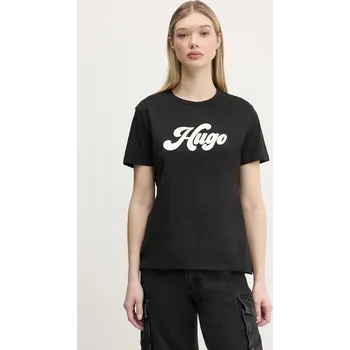 Pánské tričko Bavlněné tričko HUGO 50539101 černá 99X, vel. M