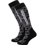 ponožky HORSEFEATHERS Julp Snow BLACK velikost vázání 5-7
