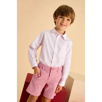 Dětská bavlněná košile Mayoral 3117.5C.Mini.PPYA červená 33X, vel. 116