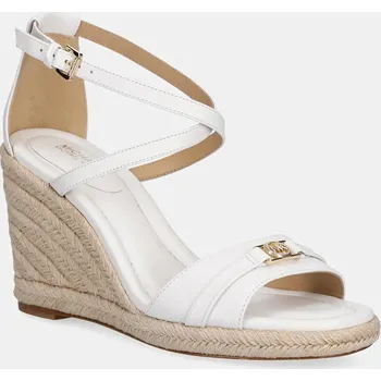 Dámské sandále Kožené sandály MICHAEL Michael Kors Mandy 40R5MAMS2L.085 bílá 00X, EUR 39