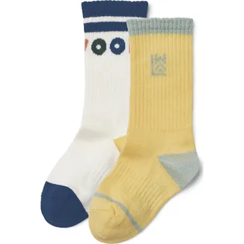 Dětské ponožky Liewood Annette Socks 2-Pack 2-pack LW20013 žlutá 10X, vel. 19/21