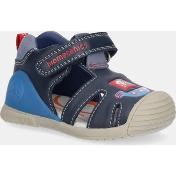 Dívčí sandály Dětské sandály Biomecanics tmavomodrá barva, 252118 59X, EUR 22