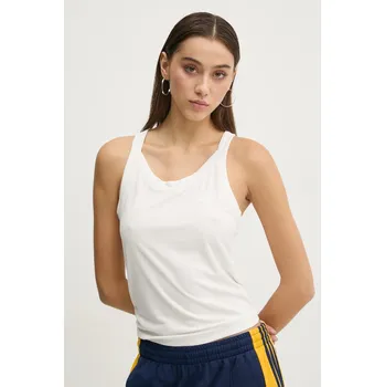 Top adidas Originals Essential dámský, béžová barva, JD4768 01X, vel. S