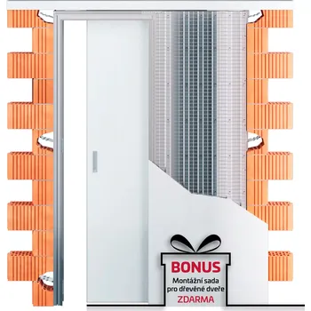 Stavební pouzdro JAP Aktive II Standard 700/2100 mm, do zdiva, Tl. příčky: 125 mm