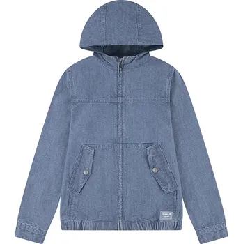 Dívčí bunda Dětská riflová bunda Levi's SUTRO FULL ZIP JACKET modrá barva, 8EM380 55X, vel. 128