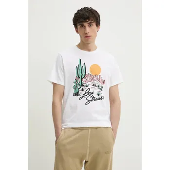 Dámské tričko Bavlněné tričko Levi's GRAPHIC CREWNECK TEE 22491.1833 bílá 00X, vel. XL