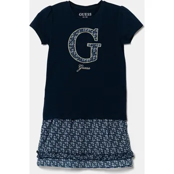 Chlapecká mikina Dětská souprava Guess tmavomodrá barva, K5RG03 K6YW0 K5RG03.K6YW0.PPYA 59X, vel. 118-122