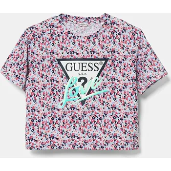 Dívčí oblečení Dětské tričko Guess více barev, J5RI05 K6YW4 J5RI05.K6YW4.PPYA vícebarevná MLC, vel. 125-135