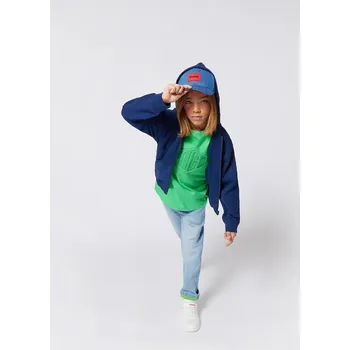 Chlapecká mikina Dětská mikina HUGO G00361.114.150 námořnická modř 59X, vel. 138