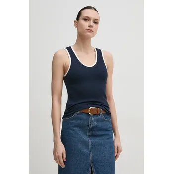 Top Tommy Hilfiger dámský, tmavomodrá barva, WW0WW44572 59X, vel. M