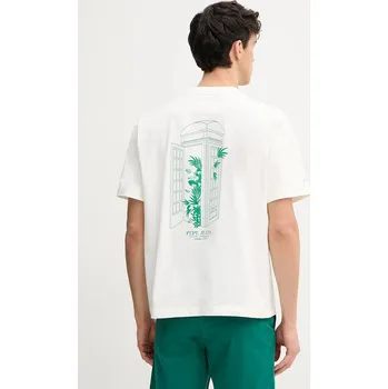 Pánské tričko Bavlněné tričko Pepe Jeans DOMINIC TEE PM509764 bílá 00X, vel. XL