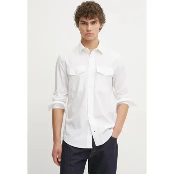 Pánská košile Košile G-Star pánská, béžová barva, slim, s klasickým límcem, D24963-D701 D24963.D701 01X, vel. S