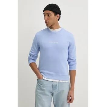 Pánská mikina Mikina Guess Jeans modrá barva, s aplikací, M4YQ19 K9V31 M4YQ19.K9V31 05X, vel. S