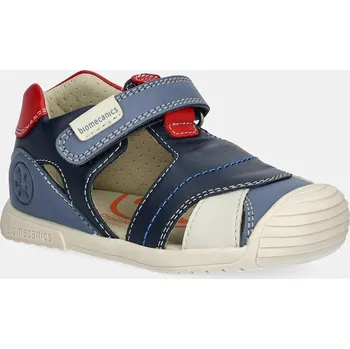 Dívčí obuv Dětské kožené sandály Biomecanics tmavomodrá barva, 252126 59X, EUR 18