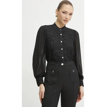 Dámská košile Košile Morgan CISLO dámská, černá barva, regular, CISLO 99X, vel. 38